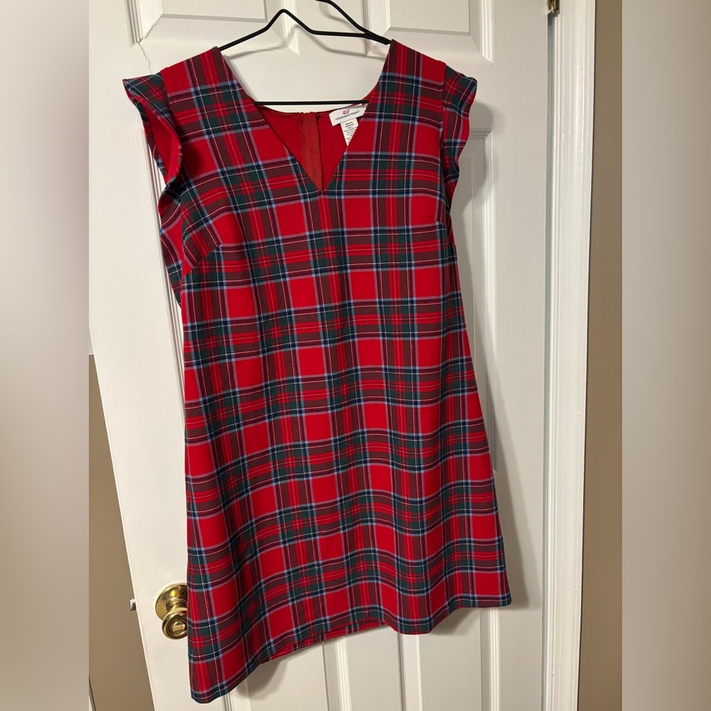 Vineyard Vines Red Plaid Dress